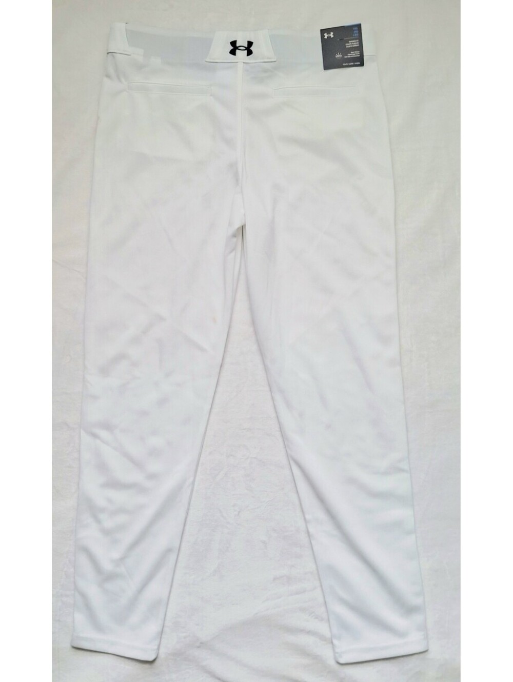 Under Armour Youth Baseball Pants Tapered Fit XL White/Black NWT